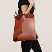 Géométrique marron tote bag (Dichtbij)