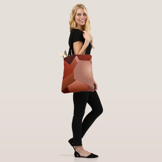 Géométrique marron tote bag (Op model)