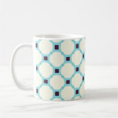 Geometrisch 010 neutraal en blauw koffiemok (Links)