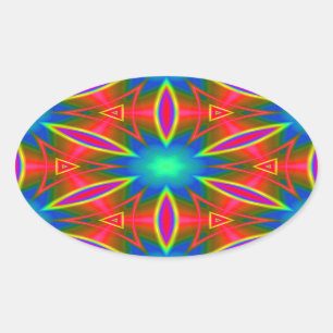 Geometrisch 160614 (01) ovale sticker