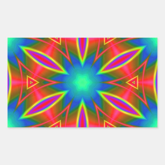 Geometrisch 160614 (01) rechthoekige sticker (Voorkant)