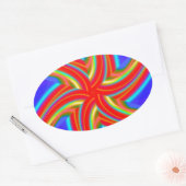 Geometrisch 160614 (04) ovale sticker (Envelop)