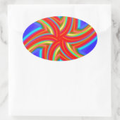 Geometrisch 160614 (04) ovale sticker (Tas)