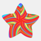 Geometrisch 160614 (04) ster sticker (Voorkant)