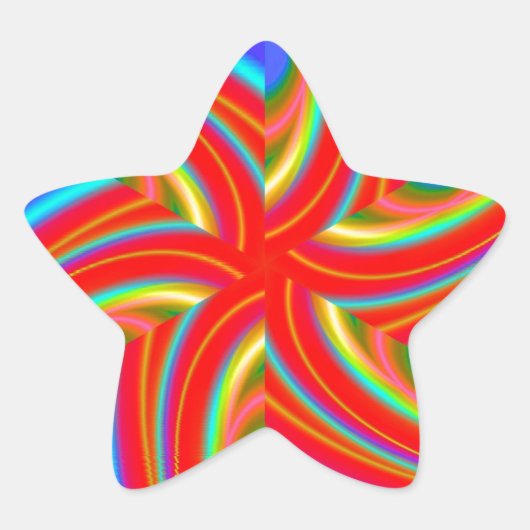 Geometrisch 160614 (04) ster sticker (Voorkant)