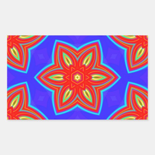 Geometrisch 160614 (05) rechthoekige sticker (Voorkant)