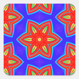 Geometrisch 160614 (05) vierkante sticker