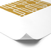 Geometrisch 1 Abstract patroon Poster (Hoek)