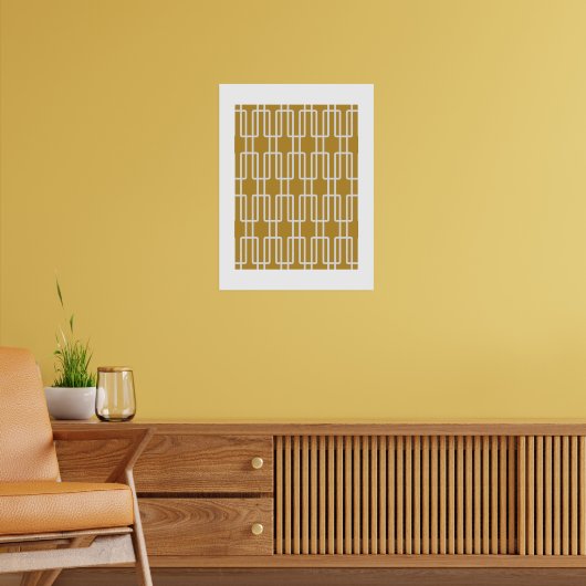 Geometrisch 1 Abstract patroon Poster (Woonkamer 2)