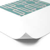 Geometrisch 1 Abstract patroon Poster (Hoek)