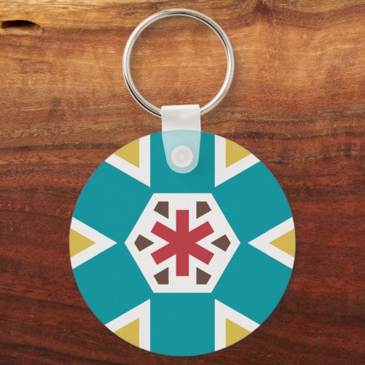 Geometrisch 230614 (01) sleutelhanger (Voorkant)