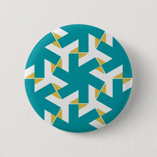 Geometrisch 230614 (03) ronde button 5,7 cm (Voorkant)