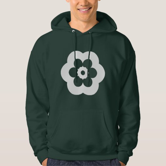 Geometrisch 290514 (03) - wit hoodie (Voorkant)