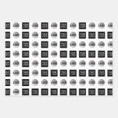 Geometrisch 2 Logo Patroon Ontwerp Inpakpapier Vel (Voorkant 2)