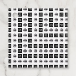 Geometrisch 2 Logo-patroonontwerp Bedankjes Labels