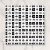 Geometrisch 2 Logo-patroonontwerp Bedankjes Labels (Voorkant)