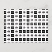 Geometrisch 2 Logo-patroonontwerp Briefkaart (Voorkant)