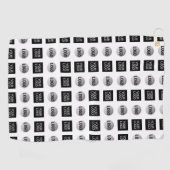 Geometrisch 2 Logo-patroonontwerp Golfhanddoek (Horizontaal)