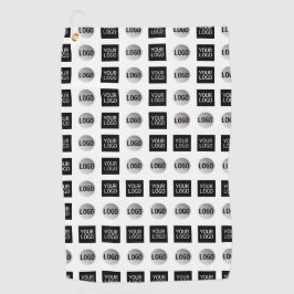 Geometrisch 2 Logo-patroonontwerp Golfhanddoek