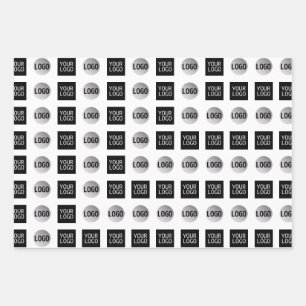 Geometrisch 2 Logo Patroonontwerp Inpakpapier Vel