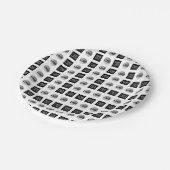 Geometrisch 2 Logo-patroonontwerp Papieren Bordje (Gekanteld)