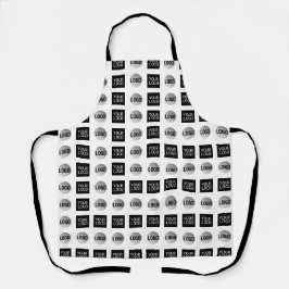 Geometrisch 2 Logo-patroonontwerp Schort