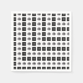 Geometrisch 2 Logo-patroonontwerp Servet