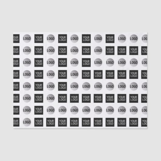 Geometrisch 2 Logo-patroonontwerp Tissuepapier (Voorkant)