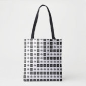 Geometrisch 2 Logo-patroonontwerp Tote Bag (Voorkant)