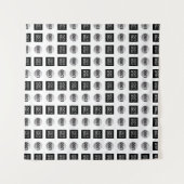 Geometrisch 2 Logo-patroonontwerp Wandkleed (Voorkant)