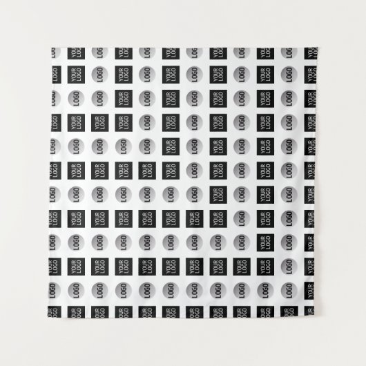 Geometrisch 2 Logo-patroonontwerp Wandkleed (Voorkant)