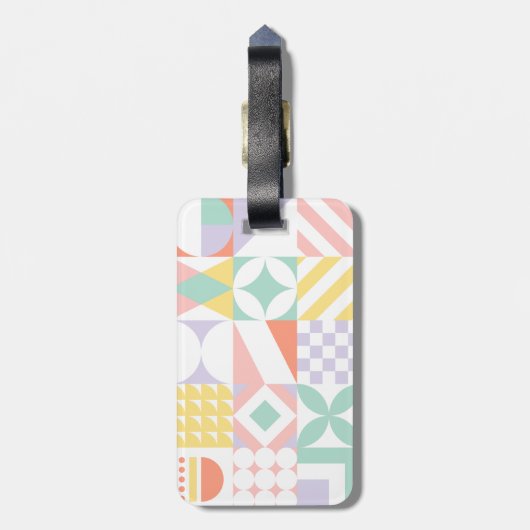 geometrisch #32 bagagelabel (Achterkant verticaal)