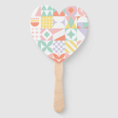 geometrisch #32 handwaaier (Achterkant)