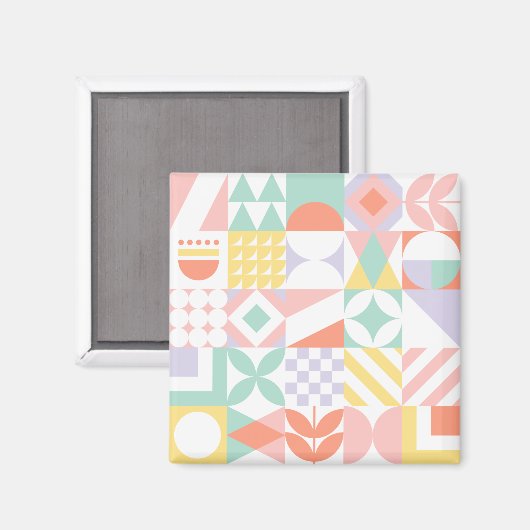 geometrisch #32 magneet (Voorkant / Achterkant)