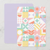 geometrisch #32 save the date (Voorkant / Achterkant)