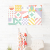 geometrisch #32 spandoek (Insitu)