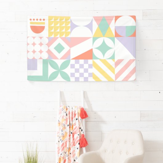 geometrisch #32 spandoek (Insitu)