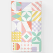 geometrisch #32 spandoek (Verticaal)