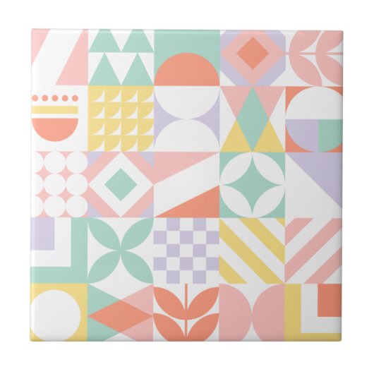geometrisch #32 tegeltje (Voorkant)