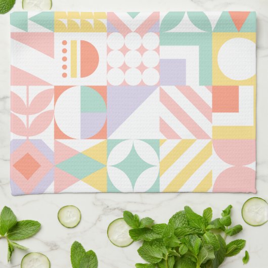 geometrisch #32 theedoek (Gevouwen)