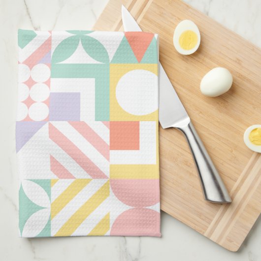 geometrisch #32 theedoek (Quarter Fold)