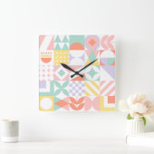 geometrisch #32 vierkante klok (Huis)