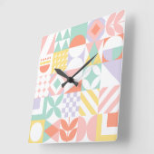 geometrisch #32 vierkante klok (Hoek)