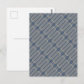 Geometrisch 3 Abstract Patroon Briefkaart (Voorkant / Achterkant)