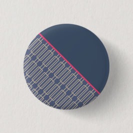 Geometrisch 3 Abstract Patroon Ronde Button 3,2 Cm