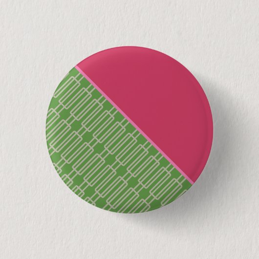 Geometrisch 3 Abstract Patroon Ronde Button 3,2 Cm (Voorkant)