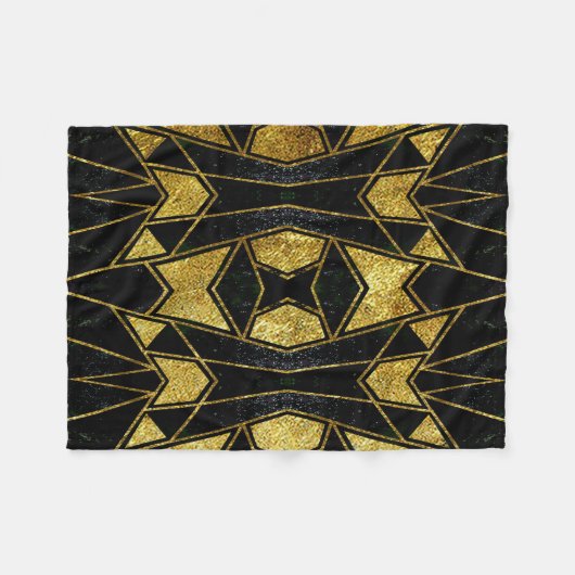 Geometrisch #639 fleece deken (Voorkant (Horizontaal))