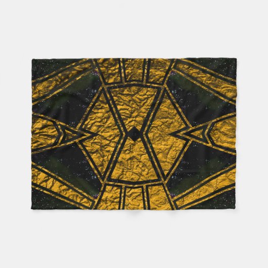 Geometrisch #715 fleece deken (Voorkant (Horizontaal))