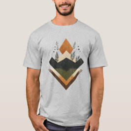 geometrisch aardelement t-shirt