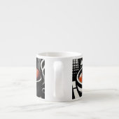 geometrisch aardewerk espresso kop (Achterkant)